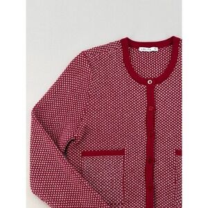 Women's Lolita Red & White Cardigan Size XS